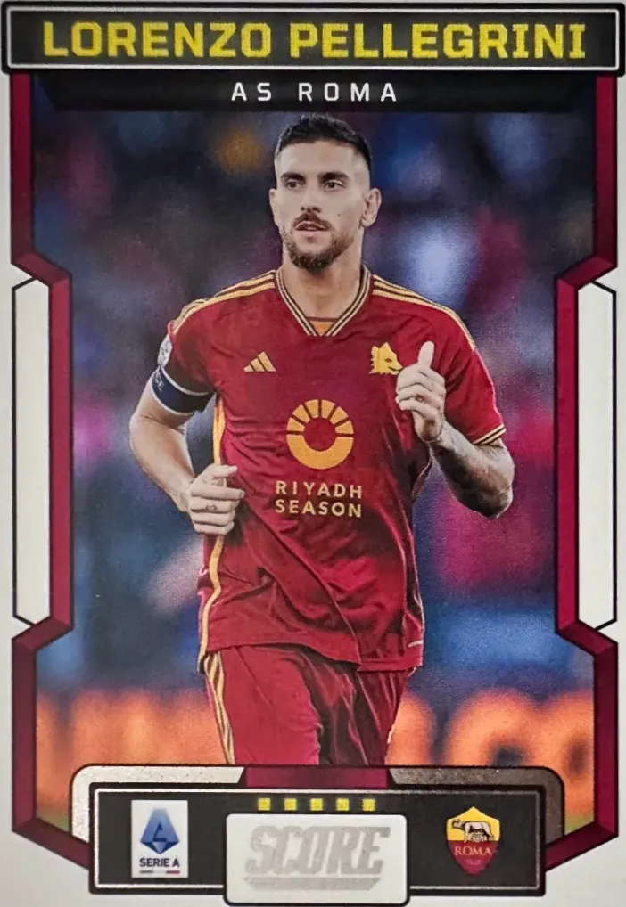 (155)   N.155  Lorenzo Pellegrini Roma Base  - Score Serie A 2023/24 Panini