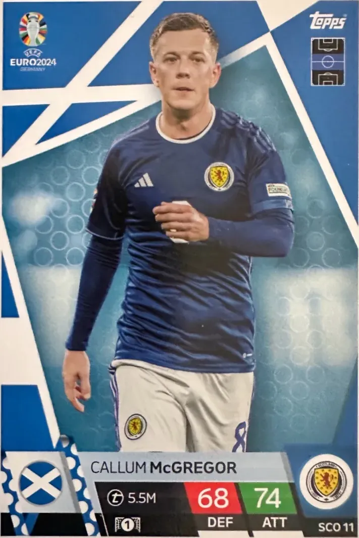 N.SCO 11  Callum McGregor Scotland  - Match Attax Euro 2024 Topps