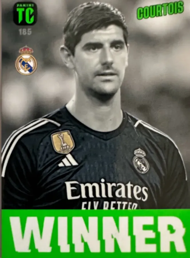 N.185  Thibaut Courtois Real Madrid Winner - Top Class 2024 Panini