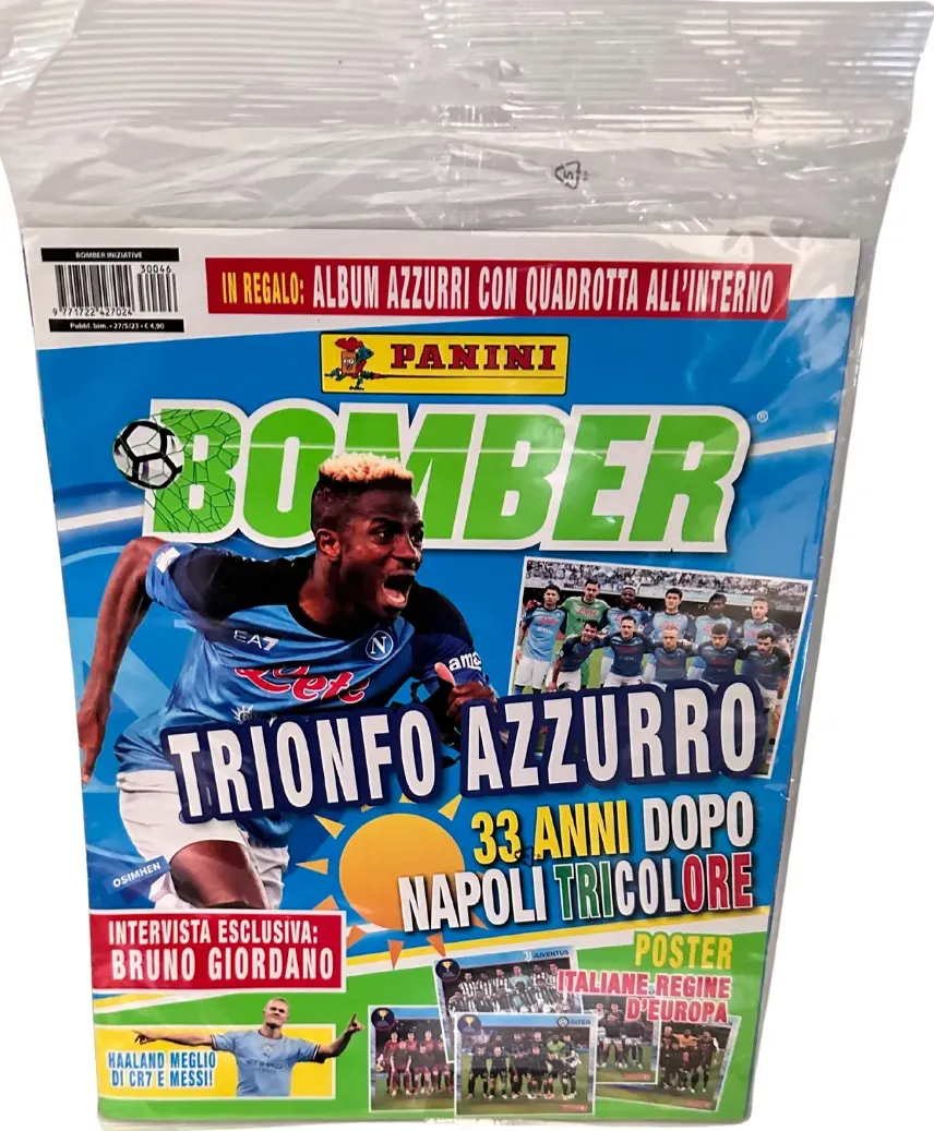 Rivista Bomber Maggio 2023 Trionfo Azzuri Album vuoto Azzurri