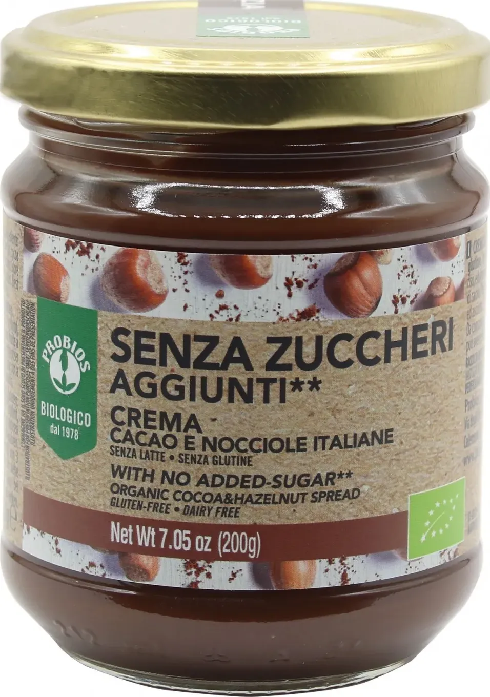 Crema cacao nocciole s/zuccheri aggiunti