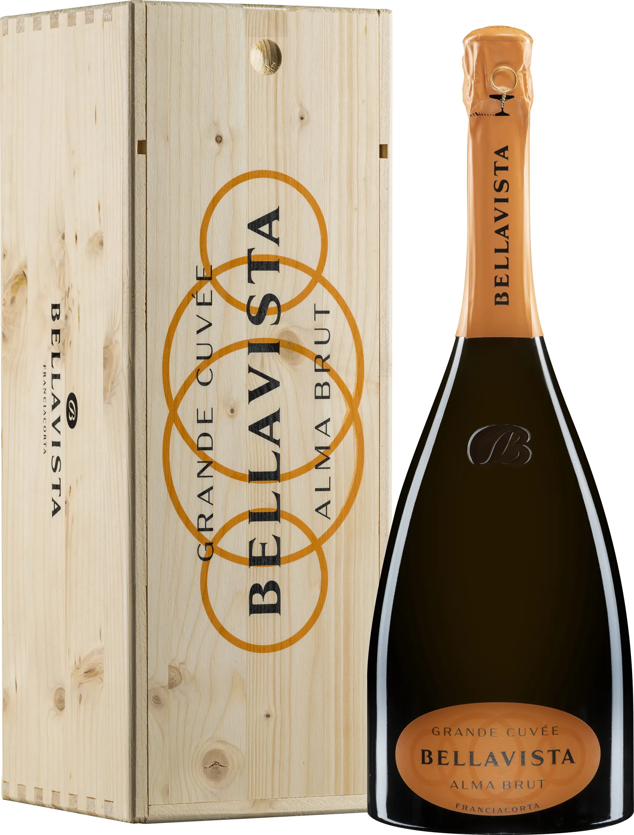 Bellavista Franciacorta Alma Gran Cuvée Brut 3 Litri Cassa Legno