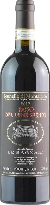 Le Ragnaie Brunello Di Montalcino Passo del Lume Spento 2017