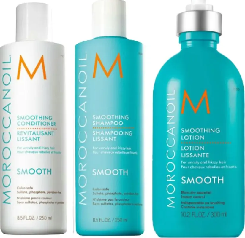 Moroccanoil kit smoothing shampoo 250 ml + conditioner 250 ml + lotion 300m
