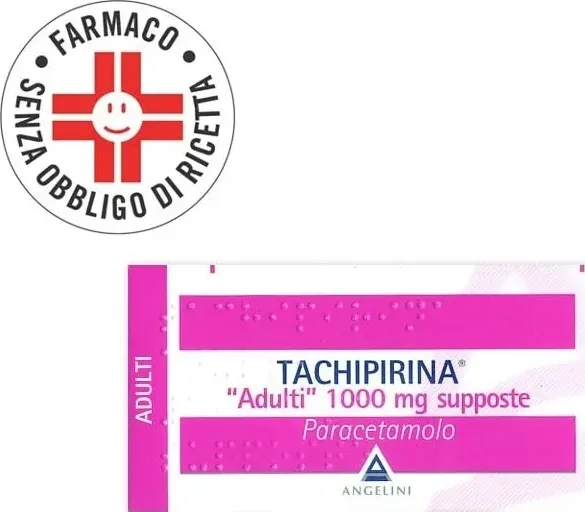 Tachipirina adulti 10 supposte 1000mg antipiretico e analgesico.