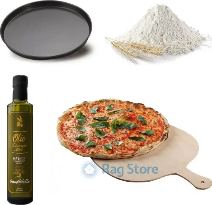 Kit completo per pizza in teglia fatta in casa