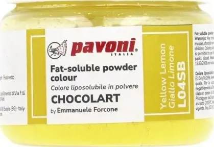 Colore liposolubile in polvere chocolart 40 g giallo limone