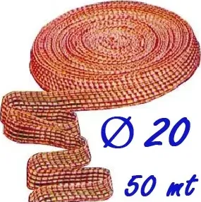 Rete elastica salumi rossa n 20 x 50 mt