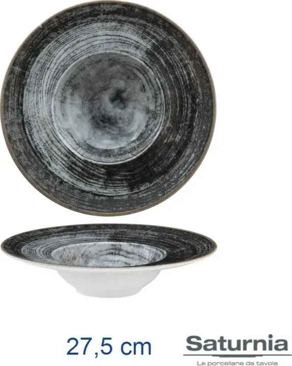 Piatto porcellana black round k-bowl 27,5 cm