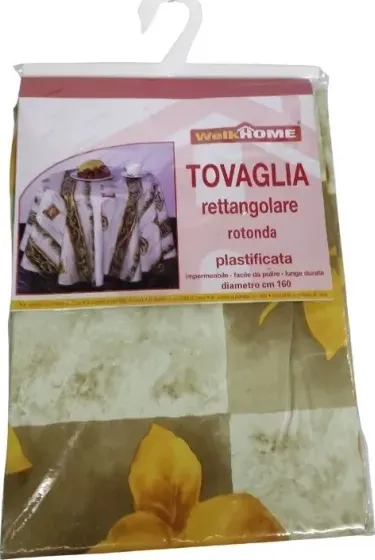 tovaglia plastificata welkhome tonda cm 160 di ragstore.it