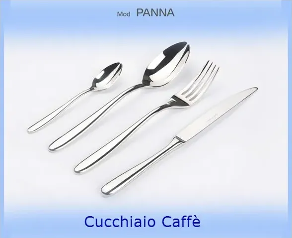 Cucchiaino caffe&#039; panna 12 pz