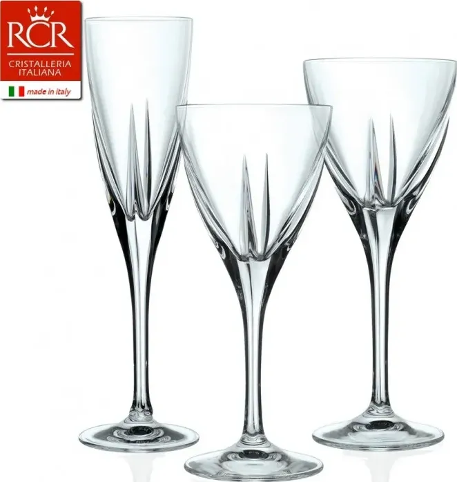 set 18 bicchieri a calice rcr modello fusion - made italy - ragstore di ragstore.it