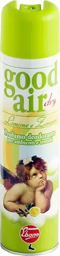 Deodorante ambiente e tessuti good air 400 ml limone e zenzero