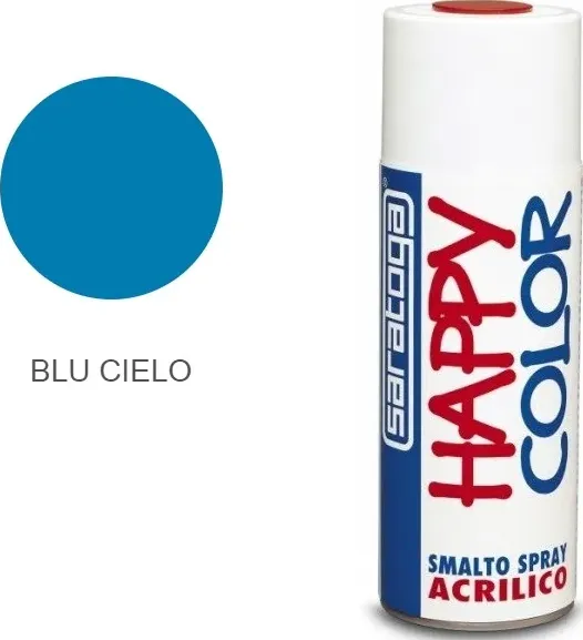 Vernice spray blu cielo ral 5015 400 ml happy color