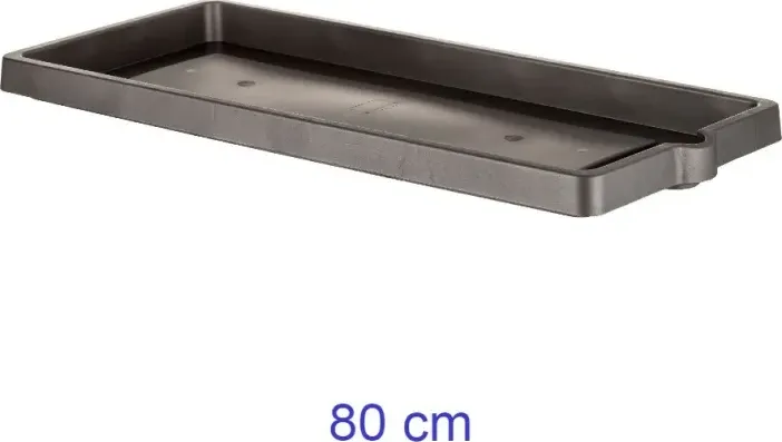 Sottovaso per fioriera maxi legno cm  80 - antracite