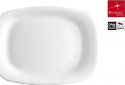 Piatto parma bianco rettangolare cm 20x28