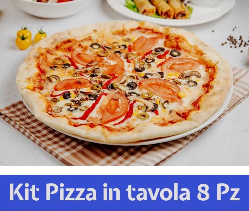 kit pizza in tavola - piatti pizza, pala in legno e tagliapizza di ragstore.it