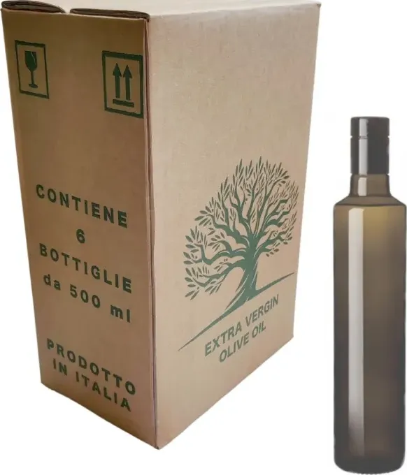 Scatola per 6 bottiglia dorica dop da 500 ml con alveare - ragstore