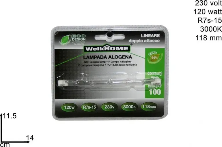 Lampada alogena welkhome 120 w