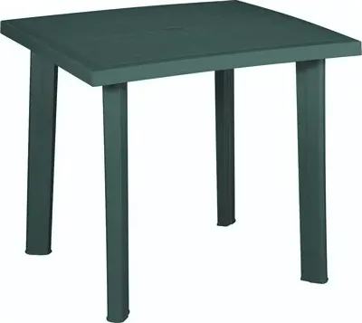 Tavolo plastica fiocco cm 75x80 verde