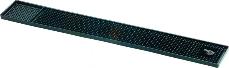 Tappetino sottobicchieri bar in plastica cm 7,5x68,5 nero