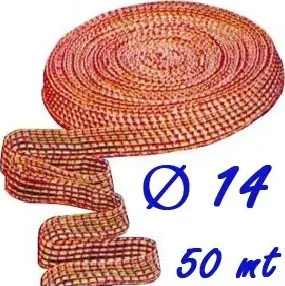 Rete elastica salumi rossa n 14 x 50 mt