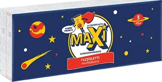 Fazzoletti carta tascabili maxi 3 veli pz 10