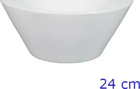 Insalatiera porcellana bianca conica cm 24