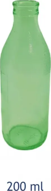 Bottiglia bibita bassa 200ml verde | ragstore.it