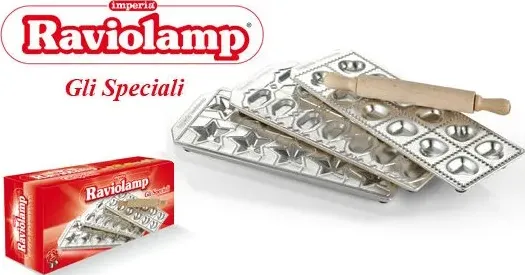 Raviolamp speciali set 3 stampi per ravioli a stelle cuore pesci