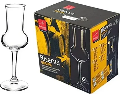 bicchieri calice vetro per grappa modello riserva bormioli - ragstore di ragstore.it