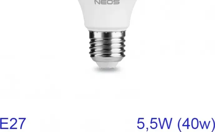 Lampadina led neos goccia e27  5,5w luce fredda