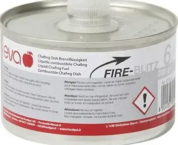 Liquido combustibile infiammabile chafing 200 gr doppio stoppino