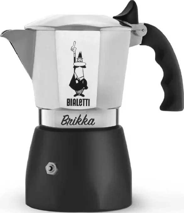 Caffettiera moka alluminio brikka 2 tz