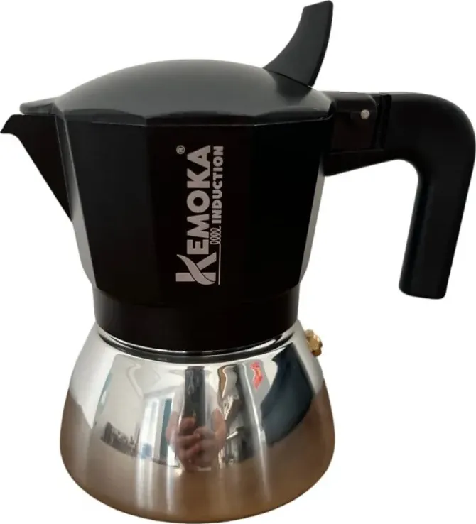 Caffettiera a induzione in alluminio kemoka 3 tz