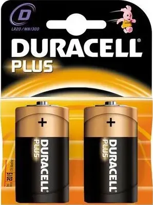 Batteria duracell torcia lr20 plus power pz 2