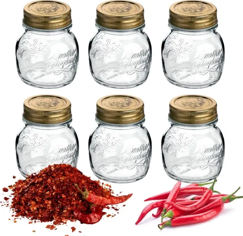 set 6 barattoli 4 stagioni da 150 ml per peperoncino piccante di ragstore.it