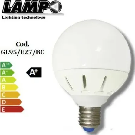 Lampadina led globo lampo e27 w 16