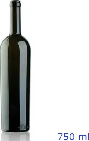 Bottiglia in vetro bordolese conica da 750 ml per vino rosso -ragstore