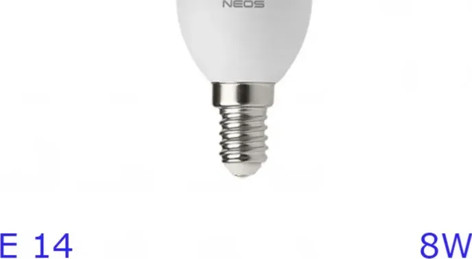 Lampadina led neos oliva e14 7w luce fredda