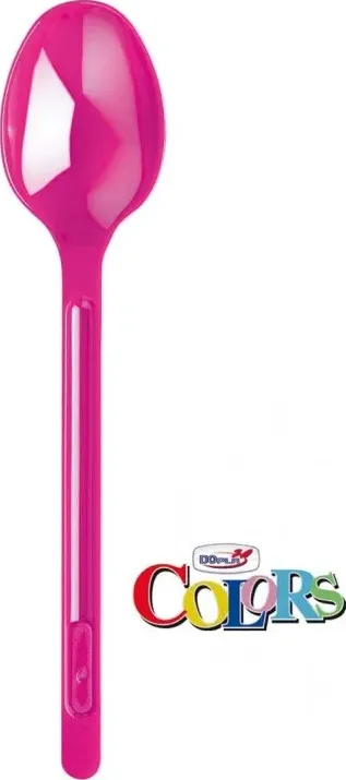 cucchiaio plastica dopla pz 20 fucsia di ragstore.it