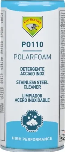 Detergente spray polarfoam per pulizia acciaio inox 400 ml