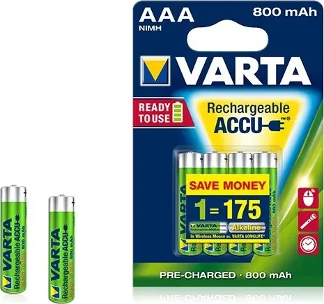 Batteria varta ricaricabile ministilo pz 4