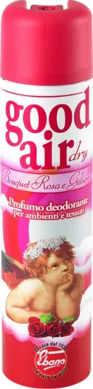 Deodorante ambiente e tessuti good air 400 ml boquet di rose