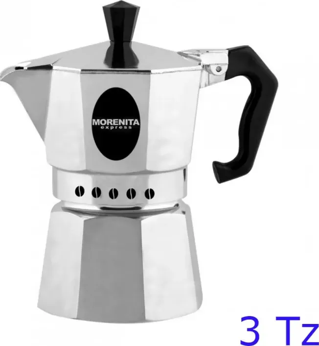 Caffettiera moka alluminio morenita 3 tz