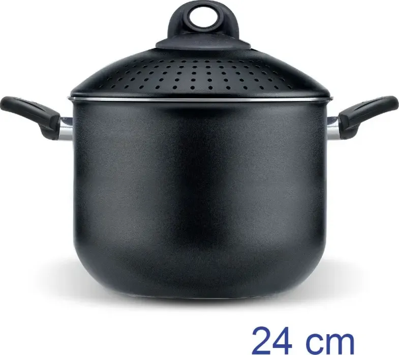 pentola cuoci pasta alluminio induzione bio stone pastasi 7 lt - cm 24 di ragstore.it