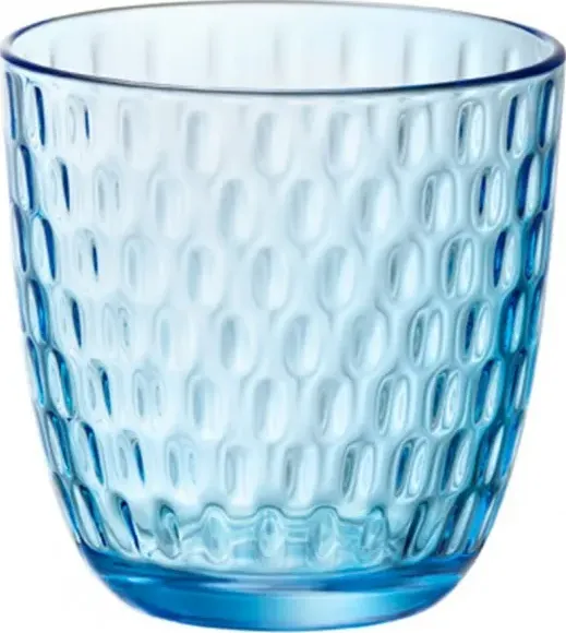 bicchiere slot acqua 29 cl - pz 6 lively blue di ragstore.it