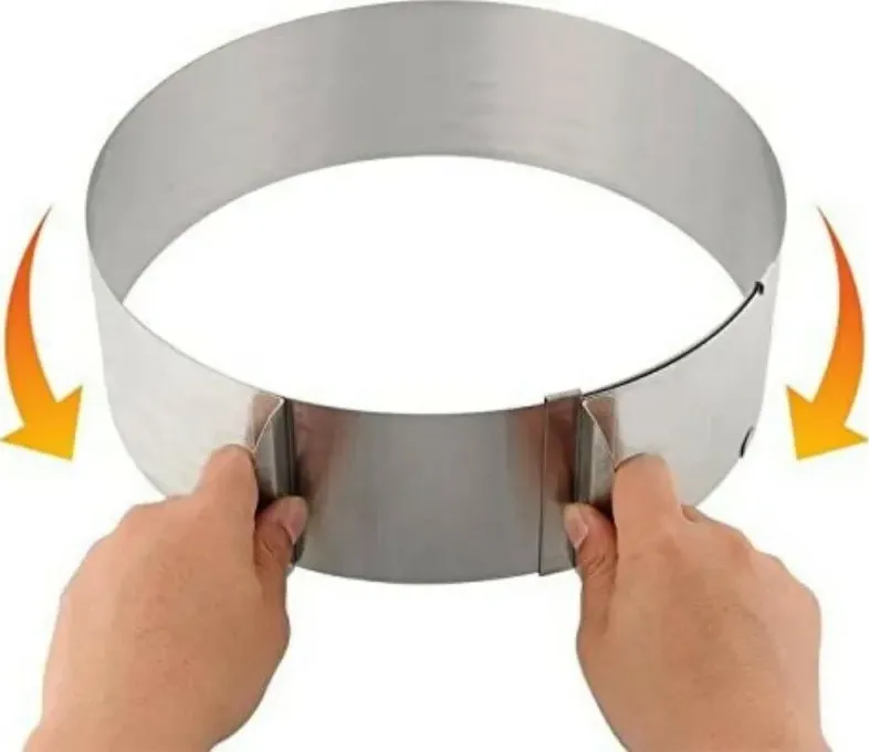 Anello per torta inox estensibile ø 16-30 cm h 8,5 cm eva