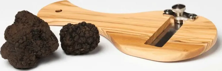 Taglia tartufo in legno di olivo lama liscia cm 6