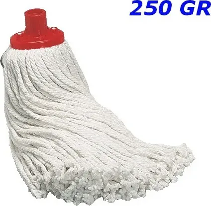 Ricambio mop in cotone bianco da 250 gr